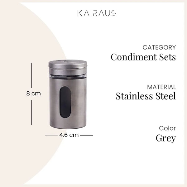 Premium Salt and Pepper Condiment Set