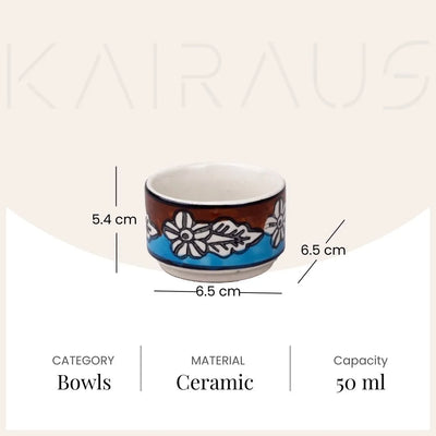 Stylish Multicoloured Mini Dip Bowl (Set of 2)