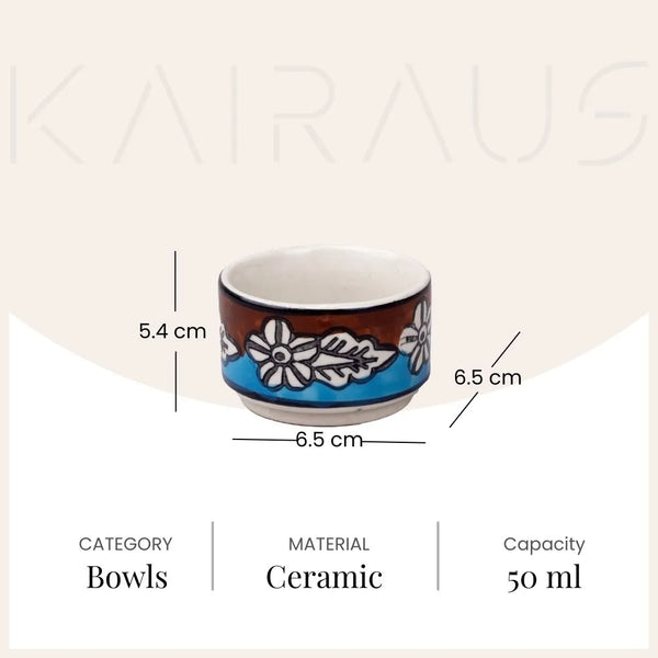 Stylish Multicoloured Mini Dip Bowl (Set of 2)