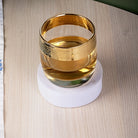 Gold Rimmed Whiskey Glasses (Set of 4)