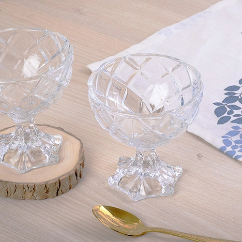 Geometric Textured Glass (Set of 2)