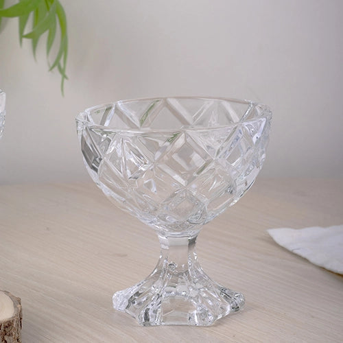 Geometric Textured Glass (Set of 2)