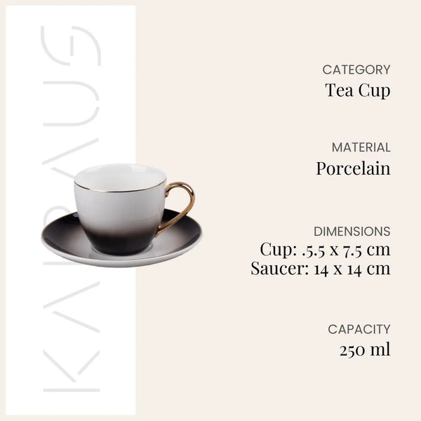 Elegant Porcelain Cup and Saucer