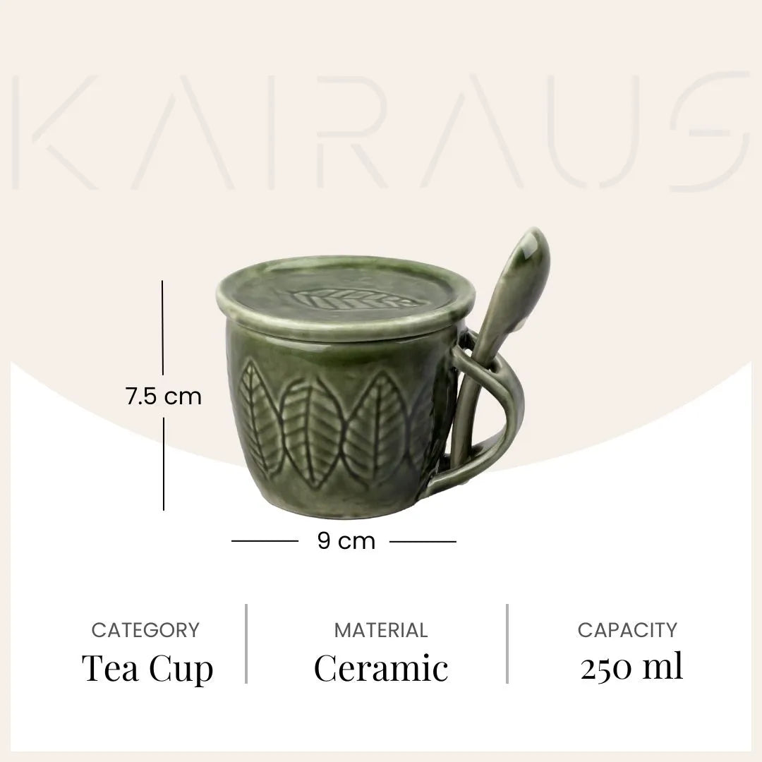 Green Bliss Ceramic Cup