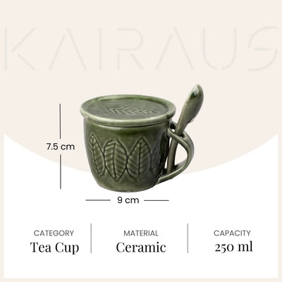 Green Bliss Ceramic Cup