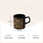 Premium Ceramic Tea Cup (Set of 6)
