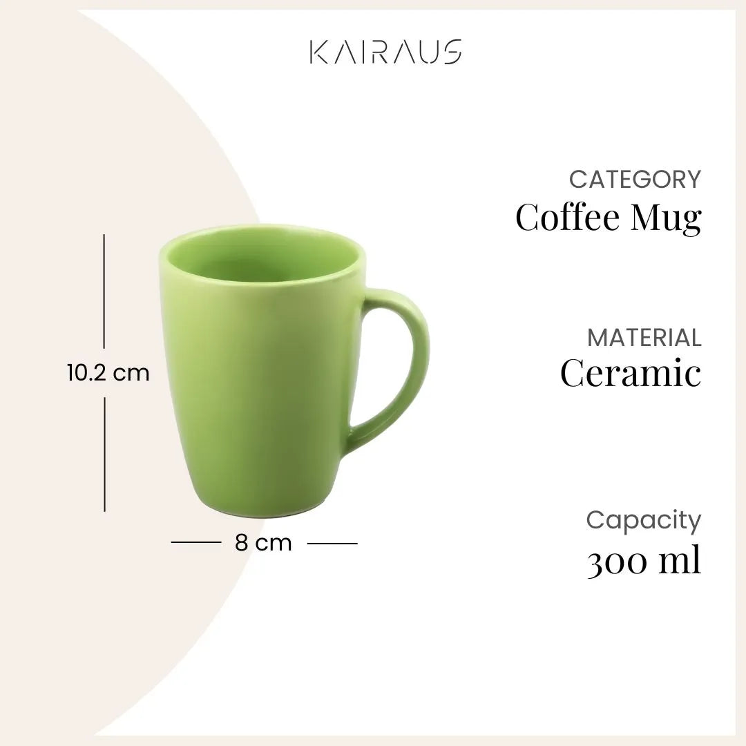Gorgeous Green Coffee Mug Side View – Kairaus