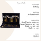 Elegant Gold and Silver Cutlery Set