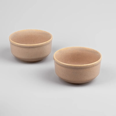 Peach Ceramic Serving Bowl (Set of 2)