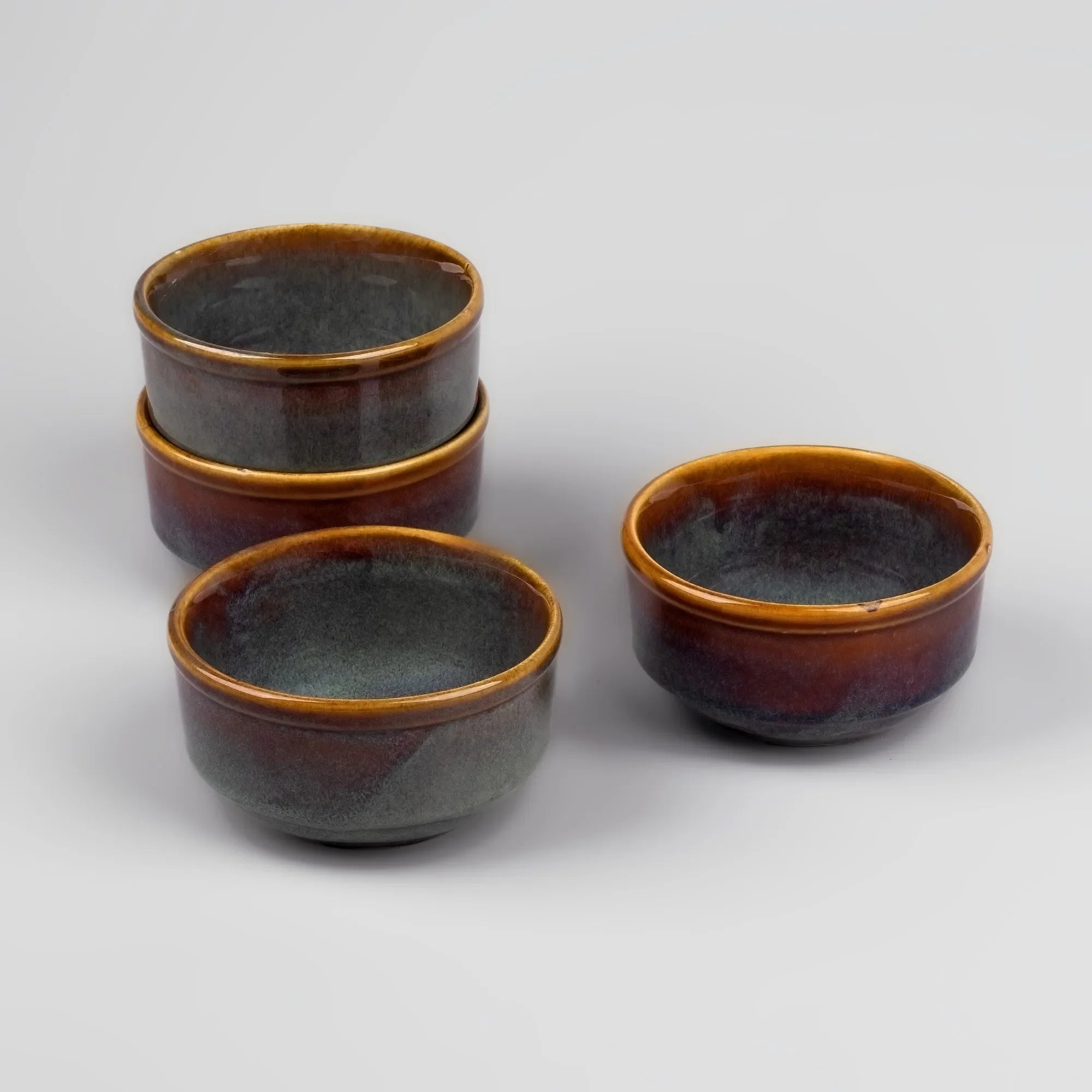 Artisan Brown Shino Bowl Set of 4