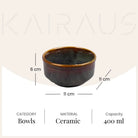 Artisan Brown Shino Bowl Set of 4
