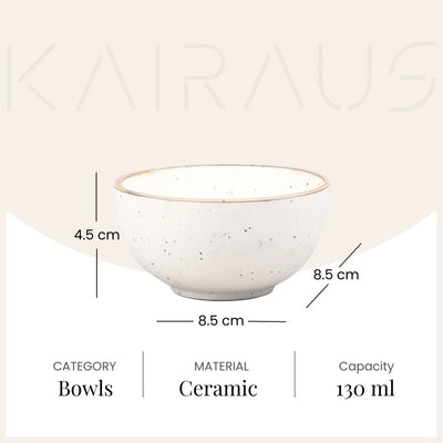 Artisan Matte Finish Ceramic Bowls (Set of 2)