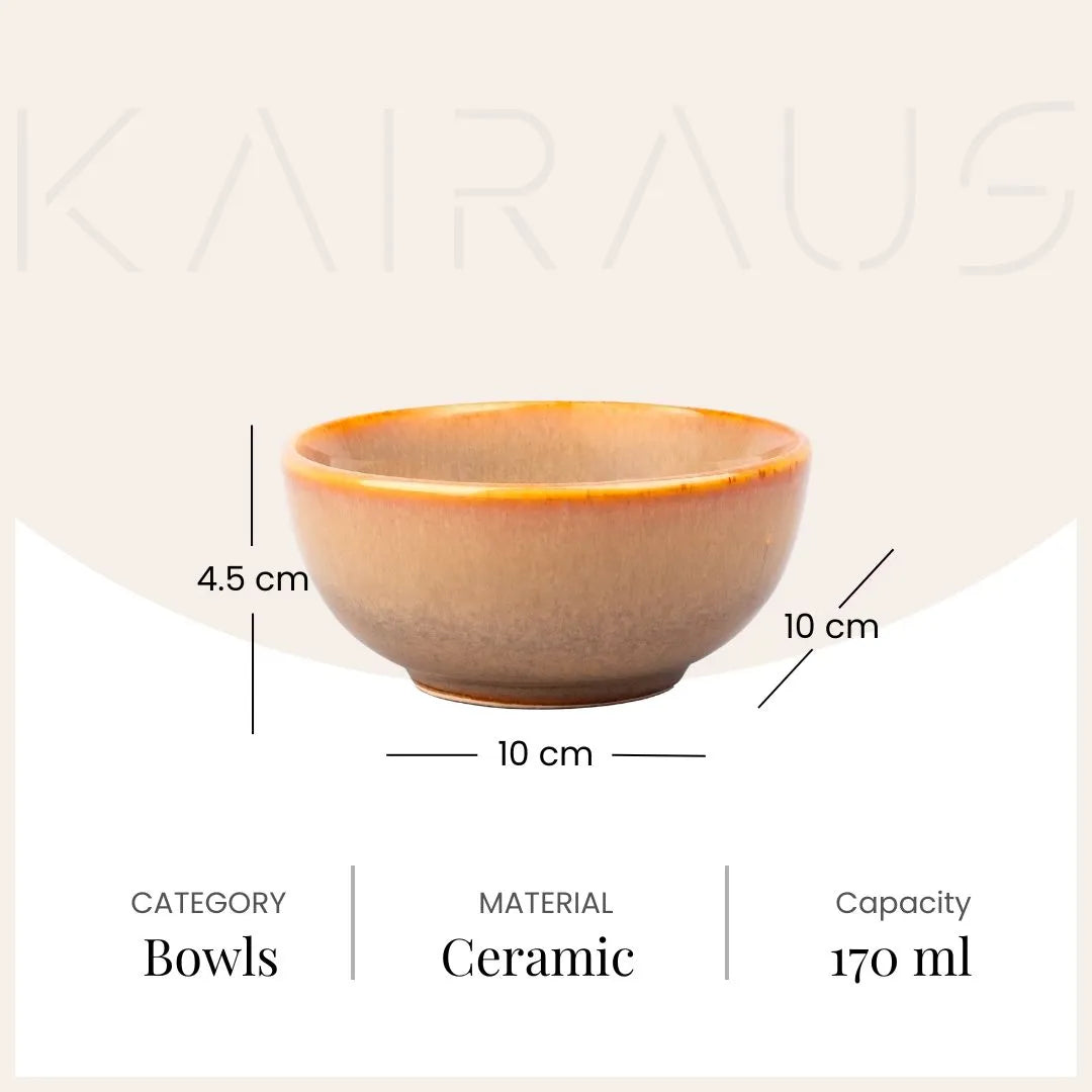 Opulent Italian Glazed Ceramic Bowls (Set of 2)