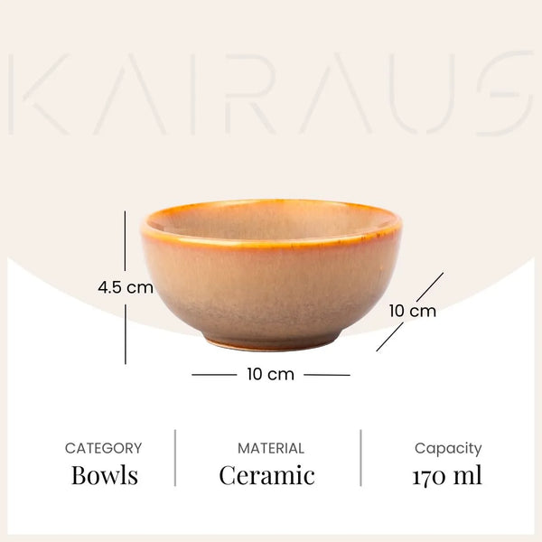 Opulent Italian Glazed Ceramic Bowls (Set of 2)
