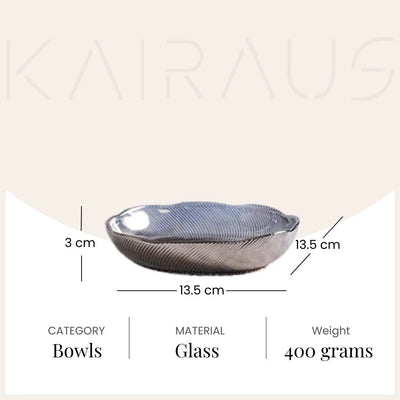 Textured Glass Bowl (Set of 2)