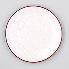 Dotted Black-Rimmed Dinner Plates Set of 2 (10.5 Inch)