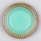 Aesthetic Aqua Ceramic Snack Plates Set of 2 (7.5 inch)