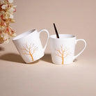 Exquisite White Porcelain Cup Set of 2