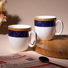 Regal Blue & Gold Tea Cup Set of 2
