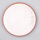Classic White Ceramic Dinner Plates Set of 4 (10.5 Inch)