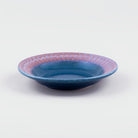Vintage Blue Ceramic Snack Plate Set of 6 (7.5 inch)