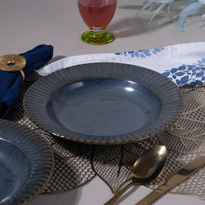 Luxe Ceramic Pasta & Snack Plate Set of 6 (9.5 inch)