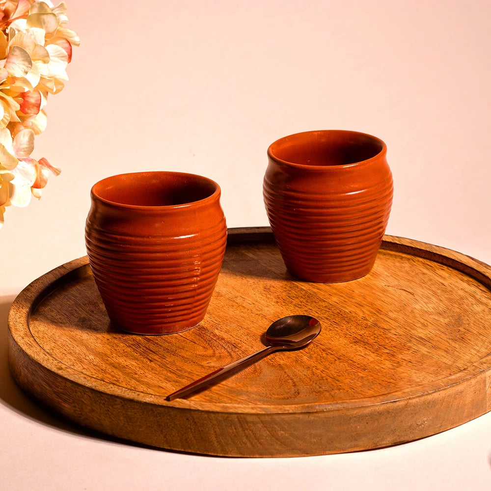Rustic Ceramic Kulhad Set of 2