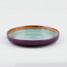 Stylish Sea Green Ceramic Snack Plates Set of 2 (9 inch)