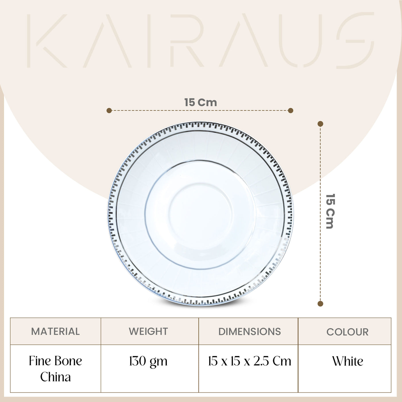 Rumi: Minimal New Fine Bone China Cup Set (Set of 6)