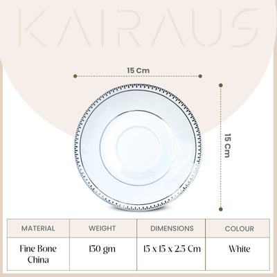 Rumi: Minimal New Fine Bone China Cup Set (Set of 6)