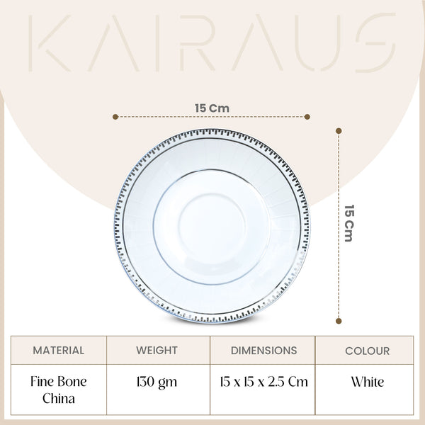 Rumi: Minimal New Fine Bone China Cup Set (Set of 6)