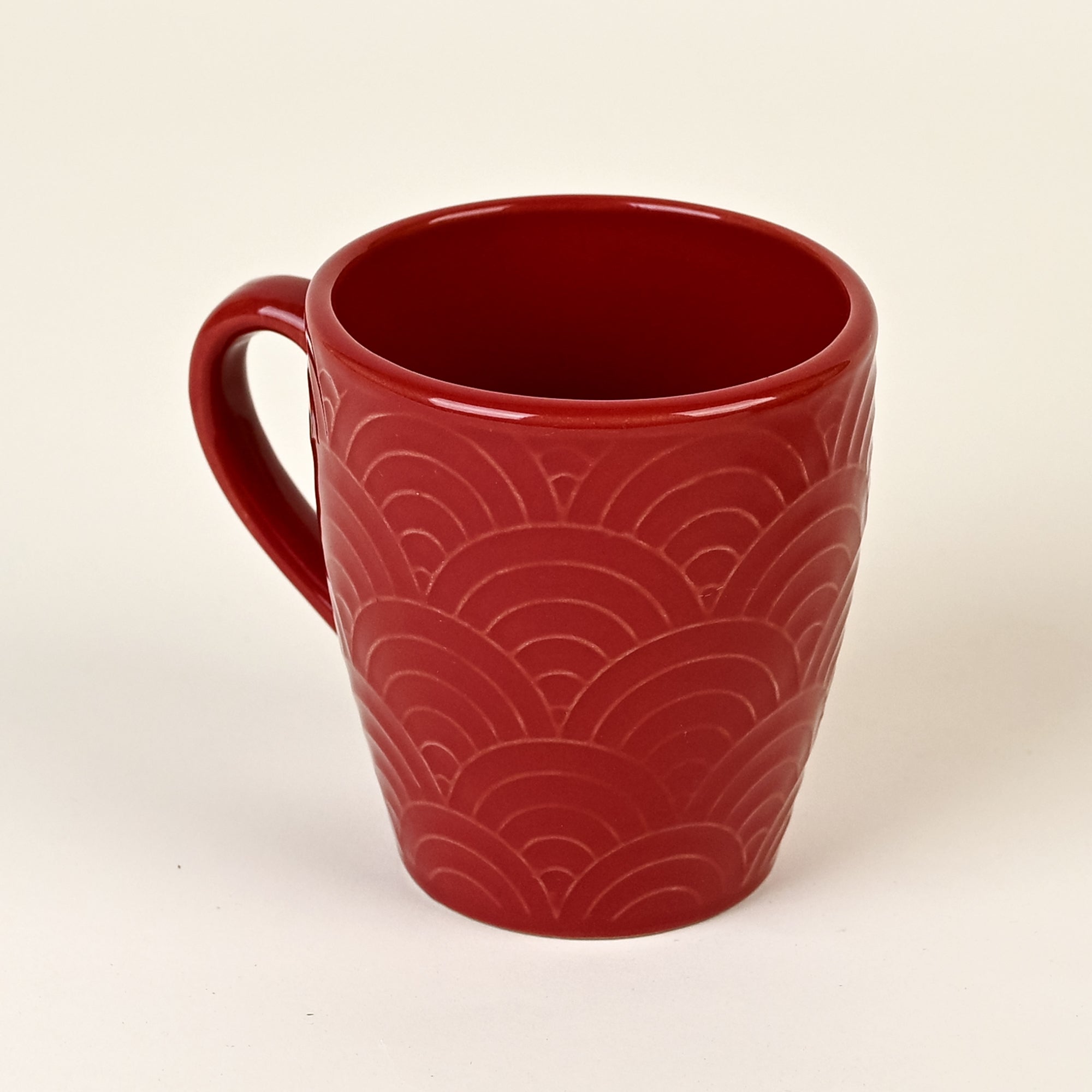 Scarlet Red Solid Ceramic Coffee Mug