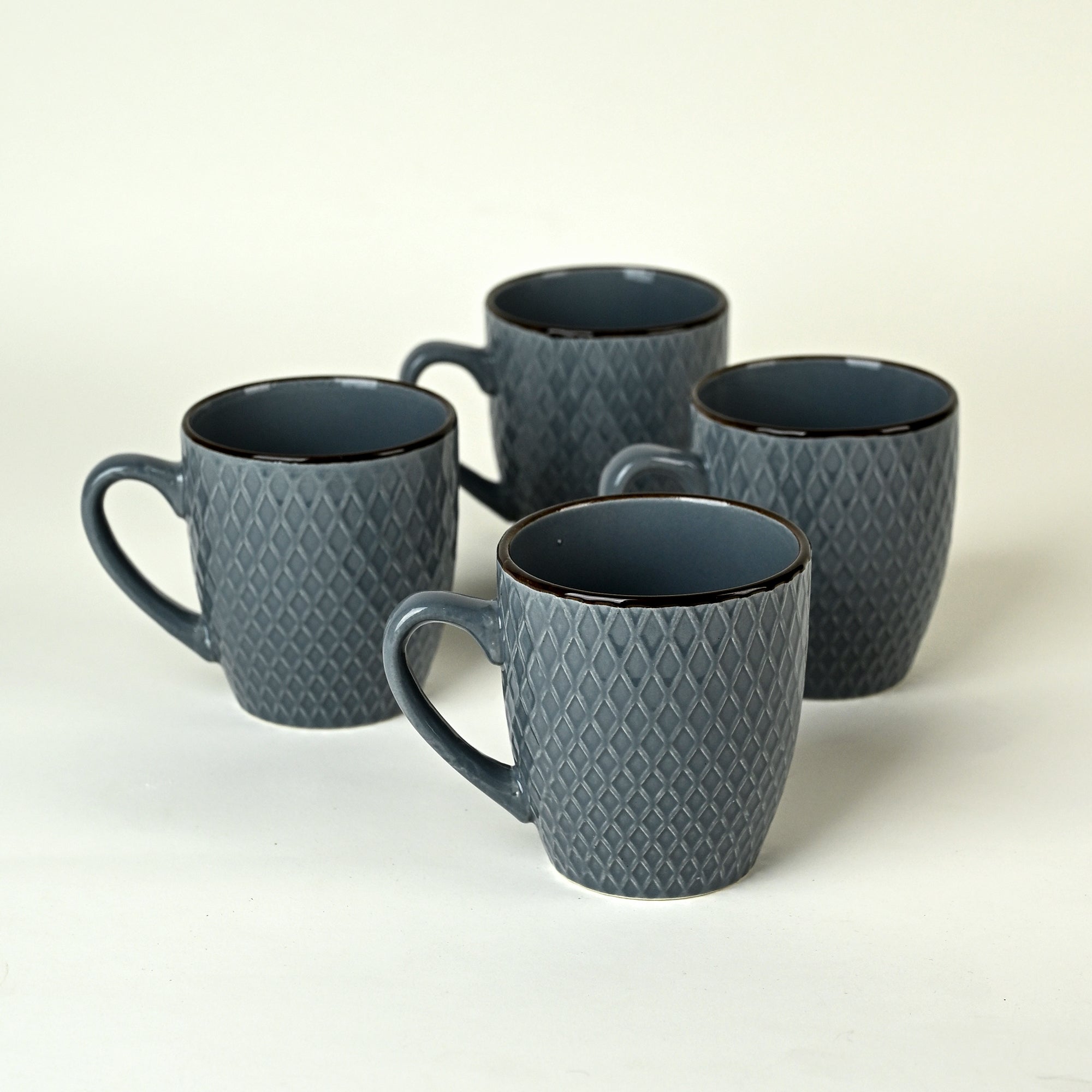 Smoky Slate Blue Set of 4