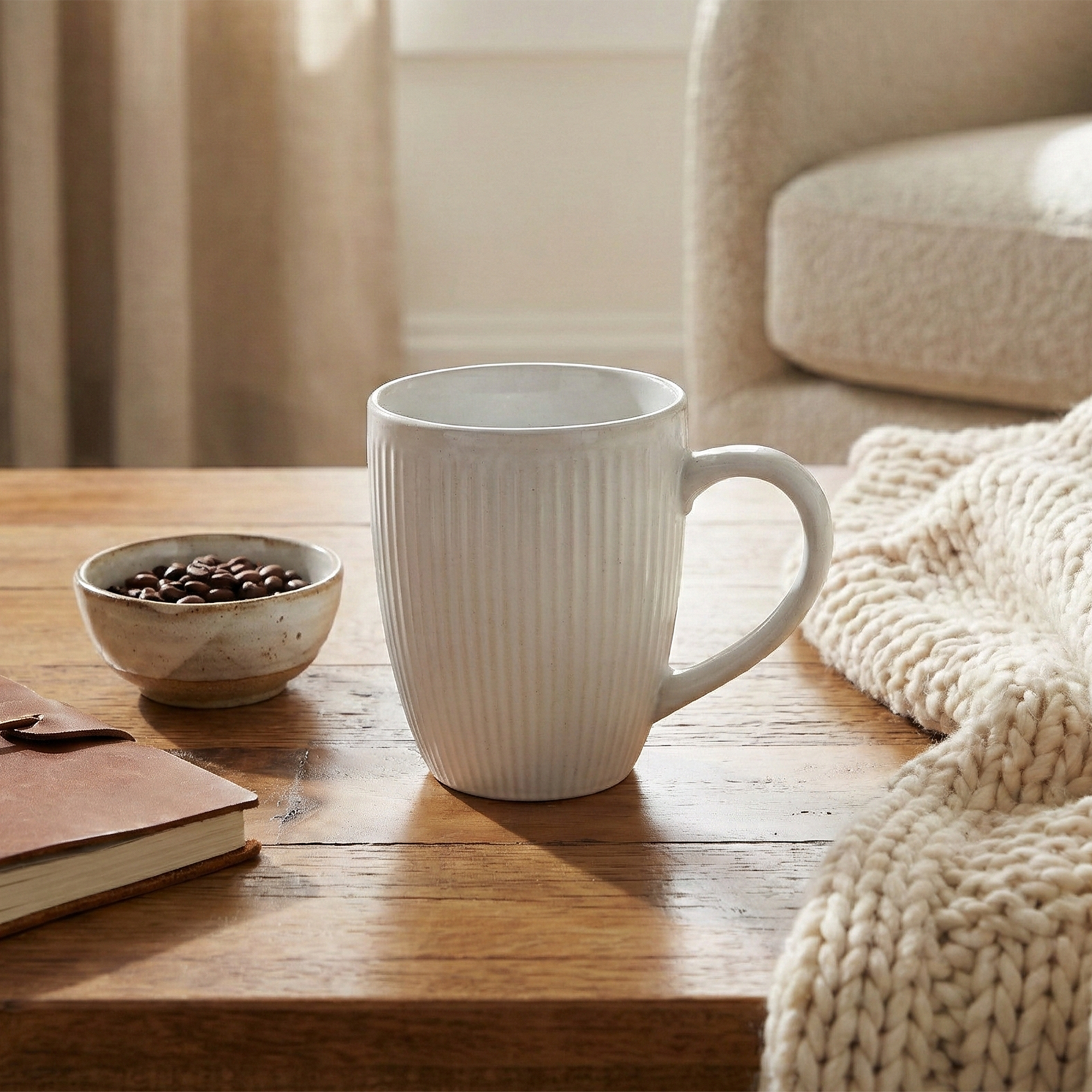 Snow White Ceramic Coffee Mug