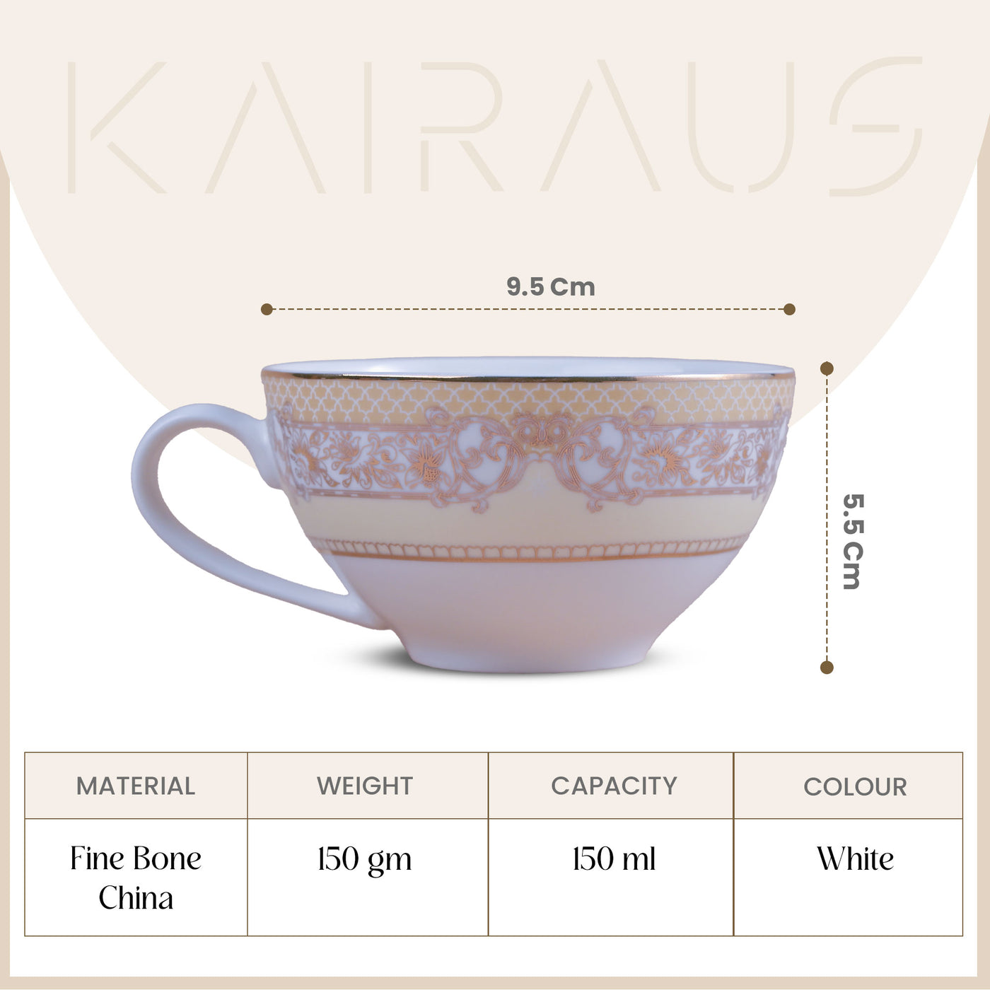 Sonder: Exclusive Bone China Tea Cup Set (Set of 6)