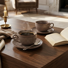 New Bone China Tea Cups - Brown