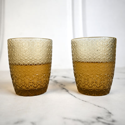 Valley: Vintage Floral Drinking Glass Set
