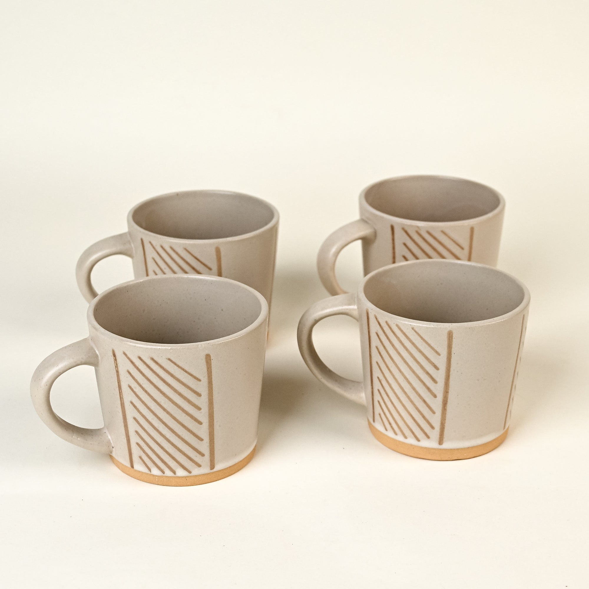 Wool Beige Set of 4